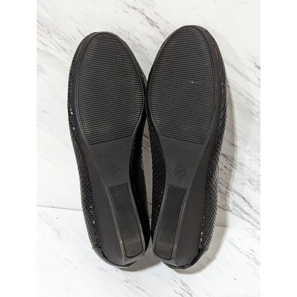 Karen Scott Women's Black Wedge Heels Size 7.5M - Picture 4 of 5